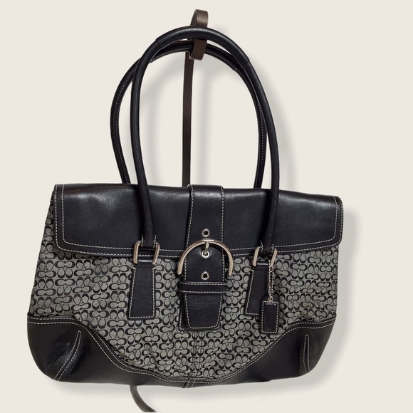Coach Signature C Flap-over Soho Buckle Satchel